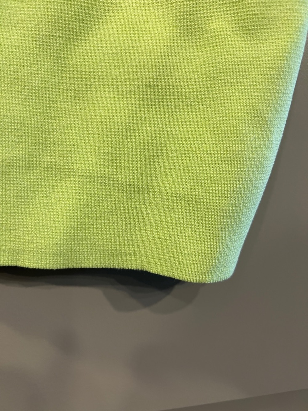 ZARA Neon Lime Ribbed Sleeveless Crop Tank Top - Picture 4 of 6